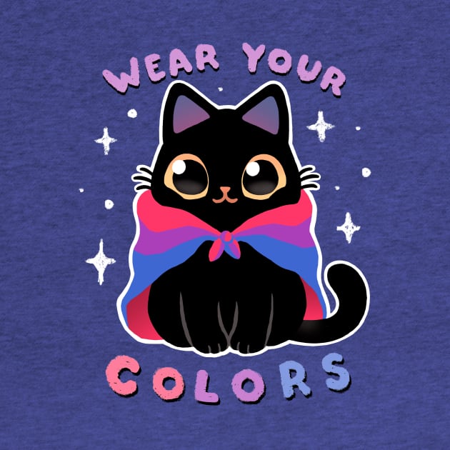 Bisexual LGBT Pride Cat - Kawaii Rainbow Kitty - Wear your colors by BlancaVidal